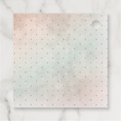 Teddy Bear Ballonnen Meisje Barly Wachten Baby sho Bedankjes Labels (Achterkant)