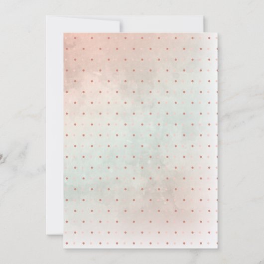 Teddy Bear Ballonnen Meisje Virtual Baby shower Kaart (Achterkant)