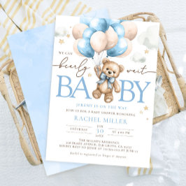 Teddy Bear ballonnen We kunnen bijna wachten op Ba Kaart