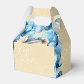 Teddy Bear Balloon Arch Boy Baby shower Bedankdoosjes (Achterkant)