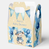 Teddy Bear Balloon Arch Boy Baby shower Bedankdoosjes (Geopend)