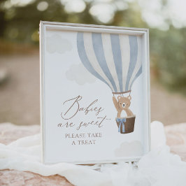 Teddy Bear Balloon Baby shower Baby's zijn zoet Poster