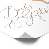 Teddy Bear Balloon Baby shower Boeken en geschenke Poster (Hoek)