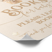 Teddy Bear Balloon Baby shower boeken Poster (Hoek)