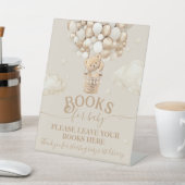 Teddy Bear Balloon Baby shower boeken Reclamebord Met Voetstuk (Insitu)