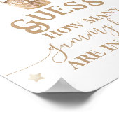 Teddy Bear Balloon Baby shower gok spel Poster (Hoek)