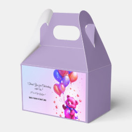 Teddy Bear Balloon Baby shower gunstbox Bedankdoosjes