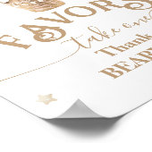 Teddy Bear Balloon Baby shower gunsten Poster (Hoek)