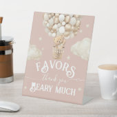 Teddy Bear Balloon Baby shower gunsten Reclamebord Met Voetstuk (Insitu)