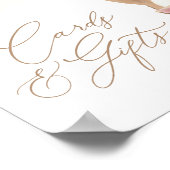 Teddy Bear Balloon Baby shower Kaarten en geschenk Poster (Hoek)