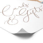 Teddy Bear Balloon Baby shower Kaarten en geschenk Poster (Hoek)