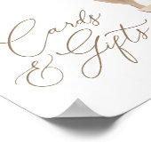 Teddy Bear Balloon Baby shower Kaarten en geschenk Poster (Hoek)