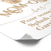 Teddy Bear Balloon Baby shower momosa bar Poster (Hoek)