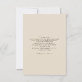 Teddy Bear Balloon Baby shower Small Dank je Bedankkaart (Achterkant)