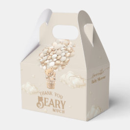 Teddy Bear Balloon Barly Wacht neutraal Baby showe Bedankdoosjes
