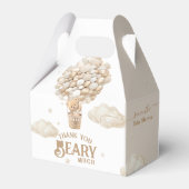 Teddy Bear Balloon Barly Wacht neutraal Baby showe Bedankdoosjes (Achterkant)