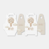 Teddy Bear Balloon Barly Wacht neutraal Baby showe Bedankdoosjes (Uitgevouwen)