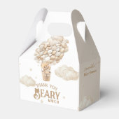 Teddy Bear Balloon Barly Wacht neutraal Baby showe Bedankdoosjes (Voorkant Zijde)