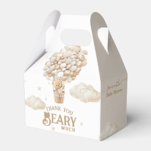 Teddy Bear Balloon Barly Wacht neutraal Baby showe Bedankdoosjes