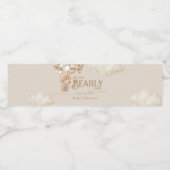 Teddy Bear Balloon Barly Wacht neutraal Baby showe Waterfles Etiket (Enkel label)