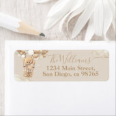 Teddy Bear Balloon Barly Wait Baby shower Etiket (Insitu)