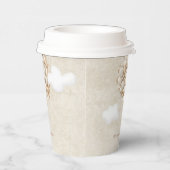 Teddy Bear Balloon Barly Wait Baby shower Papieren Bekers (Rechts)