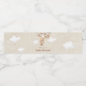 Teddy Bear Balloon Barly Wait Baby shower Waterfles Etiket (Enkel label)