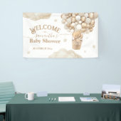 Teddy Bear Balloon Barly Wait Baby shower Welkom Spandoek (Beurs)