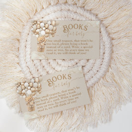 Teddy Bear Balloon Bearly Wait Baby showers boeken Informatiekaartje