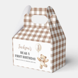 Teddy Bear Balloon Beary Verjaardag Bedankt Bedankdoosjes