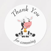 Teddy Bear BALLOON bedankt Labels (Design 2)