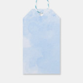 Teddy Bear Balloon Blue Boy Baby shower Dank u Cadeaulabel (Achterkant)