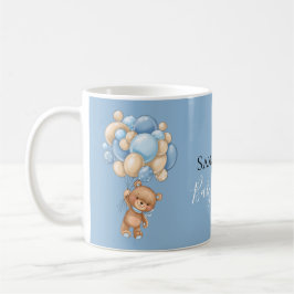 Teddy Bear Balloon Blue Koffiemok
