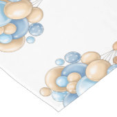 Teddy Bear Balloon Blue Korte Tafelloper (Hoek)