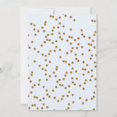 Teddy Bear Balloon Boy Barly Wait Baby shower Kaart (Achterkant)