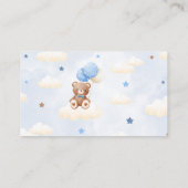 Teddy Bear Balloon Boy Luier Raffle Kaart (Achterkant)