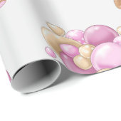 Teddy Bear Balloon Cadeaupapier (Rol Hoek)