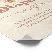 Teddy Bear Balloon Diaper Raffle Poster (Hoek)