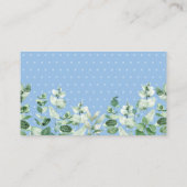 Teddy Bear Balloon Eucalyptus Diaper Raffle Ticket Informatiekaartje (Achterkant)