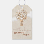Teddy Bear Balloon Genderneutraal Baby shower Cadeaulabel (Voorkant)