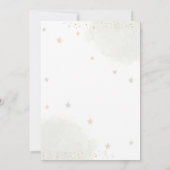 Teddy Bear Balloon Genderneutraal Baby shower Kaart (Achterkant)