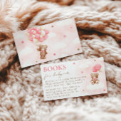 Teddy Bear Balloon Meisje Boeken voor Baby Kaart