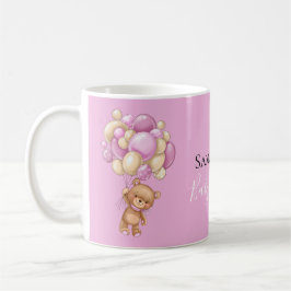 Teddy Bear Balloon Mok roze koffie