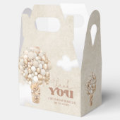 Teddy Bear Balloon Neutral Barly Wait Baby shower Bedankdoosjes (Geopend)