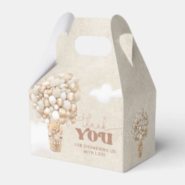 Teddy Bear Balloon Neutral Barly Wait Baby shower Bedankdoosjes