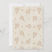 Teddy Bear Balloon Neutral Barly Wait Baby shower Kaart (Achterkant)