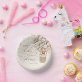 Teddy Bear Balloon Neutral Barly Wait Baby shower Papieren Kommen (Feest)