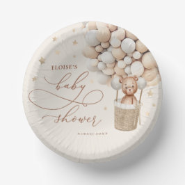 Teddy Bear Balloon Neutral Barly Wait Baby shower Papieren Kommen