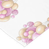 Teddy Bear Balloon Roze Short Table Runner Korte Tafelloper (Hoek)