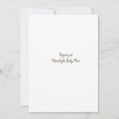 Teddy Bear Balloon Thema Baby shower Uitnodiging (Achterkant)